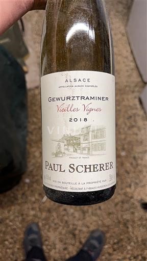 Alsace Paul Scherer Gewurztraminer Vieilles Vignes 2018