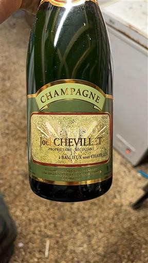 Champaña Champán Joël Chevilll Sin añada
