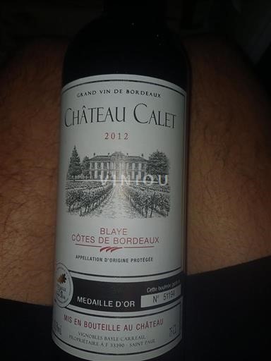 Bordeaux Blaye-Côtes-de-Bordeaux Château Calet 2012