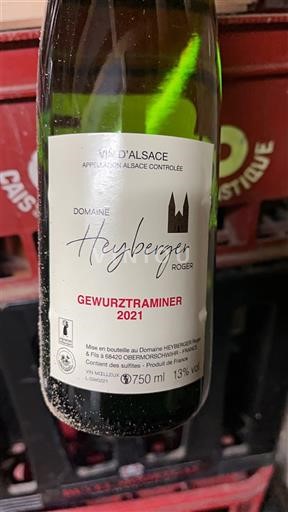 Alsace Domaine Heyberger Roger Gewurztraminer 2021