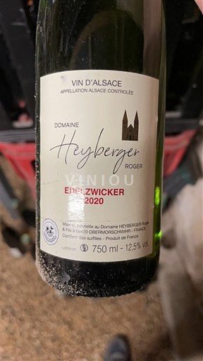 Alsace Domaine Heyberger Roger Edelzwicker 2020