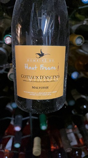 Thung lũng sông Loire Coteaux-d'ancenis Domaine Haut Fresne Malvoisie 2016