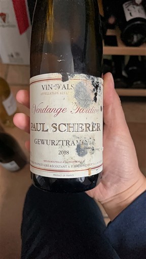 Alsace Vendanges Tardives Paul Scherer 2018