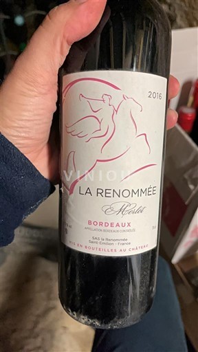 Bordeaux SAS la Renommée La Renommée 2016