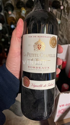 Bordeaux Vignoble de Tuteau La Petite Chapelle de Bordeaux 2014