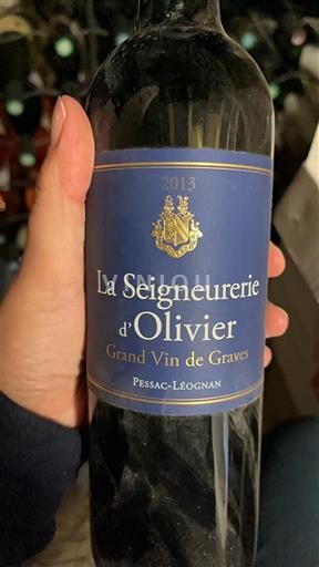 Bordeaux Pessac-Léognan La Seigneurie Olivier 2013