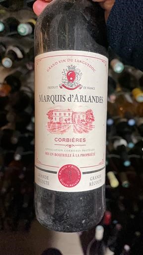Languedoque NULL Marquis Arlandes Grande Récolte 2017