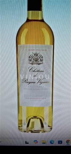 Vin Blanc liquoreux Château Rayne Vigneau 1997 France Bordeaux Sauternes AOC Premier Cru