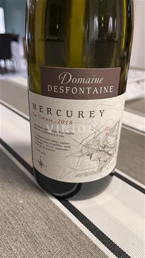 Burgundsko Mercurey Domaine Desfontaine La Creuse 2018