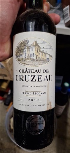 Bordeaux Pessac-Léognan Château Cruzeau 2019