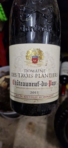 Vale do Ródano Châteauneuf-du-Pape Domaine Des Trois Plantiers 2011