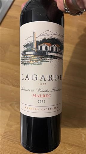 Mendoza Lagarde Selección de Viñedos Familiares Malbec 2020