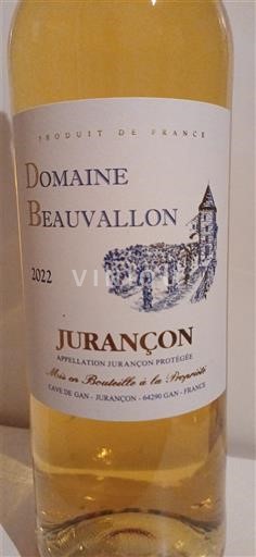 Tây Nam Jurançon Domaine Beauvallon 2022