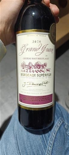 Bordeaux Bordeaux supérieur Château Haut-Reuilget Grand Juan 2020