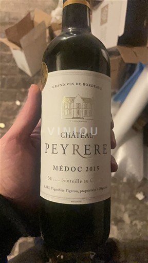 Bordeaux Médoc Château Peyrère 2015
