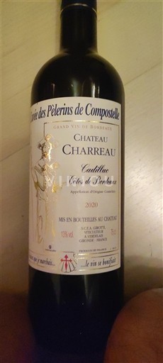 Bordeaux Cadillac-côtes-de-bordeaux Château Charreau des Pèlerins de Compostelle 2020