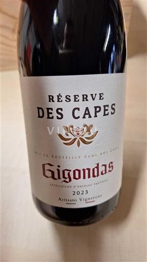 Rhônen laakso Gigondas Réserve des Capes 2023