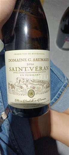 Bourgogne Saint-Véran Domaine G. Saumaize En Pommard 2016