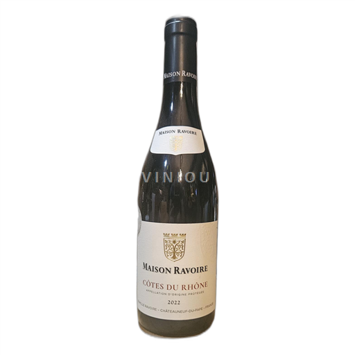 Vin Rouge sec Maison Ravoire 2022 France Vallée du Rhône Côtes-du-rhône AOC