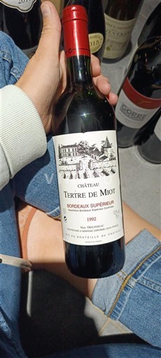 Bordeaux Bordeaux supérieur Château Tertre de Miot 1992