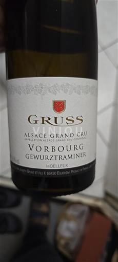 Alsace Alsace Grand Cru Grand Cru Gruss Vorbourg Gewurztraminer 2021