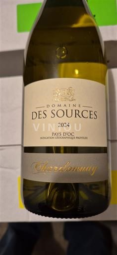 Languedoc-Roussillon Pays d'Oc Domaine Des Sources Chardonnay 2024
