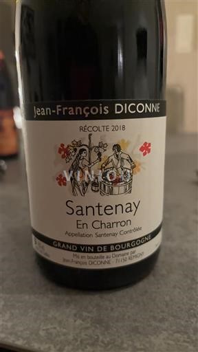 Bourgogne Santenay Jean-François Diconne En Charron 2018