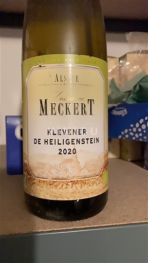 Alsace Klevener-de-heiligenstein Domaine Meckert 2020