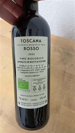 Toscana Ospecificerad Campo al Coccio di Cavallina Valerio 2022