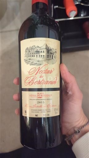 Burdeos Blaye-Côtes de Burdeos Nectars des Bertrands 2015