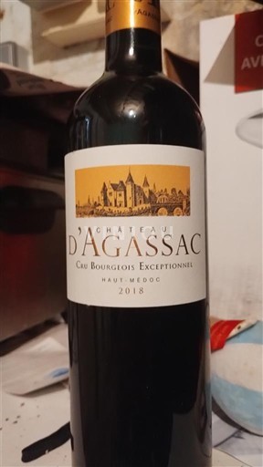 Bordeaux Haut-Médoc Cru Bourgeois Exceptionnel Château Agassac 2018