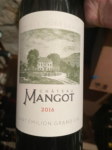 Burdeos Saint-Émilion Gran Cru Grand Cru Château Mangot 2016