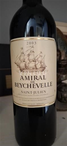 Bordeaux Saint-Julien Château Beychevelle Amiral de Beychevelle 2003