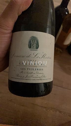 Roussillon Collioure Domaine La Rectorie Les Tuileries 2022