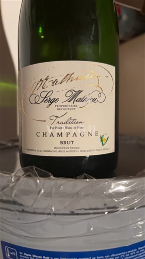 Champaña Champán Serge Mathieu Tradition Sin añada