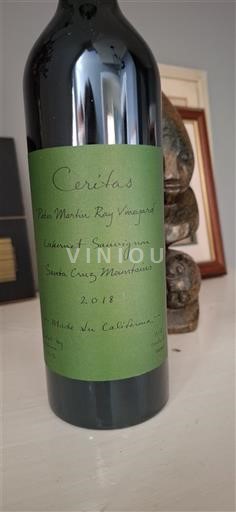Kalifornialaiset AVA:t Santa Cruz Mountains Ceritas Peter Martin Ray Vineyard 2018