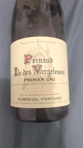 Burgundi Pernand-vergelesses Premier Cru Dubreuil-Fontaine Ile des Vergelesses 2017