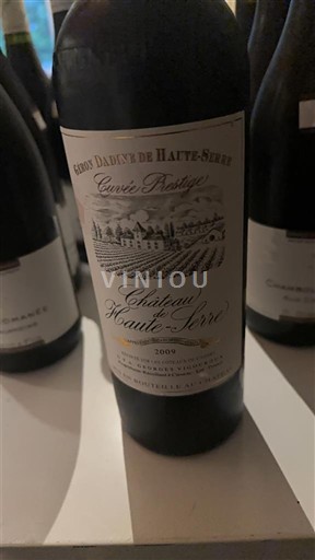 Sud-Ouest Cahors Château Haute-Serre Prestige 2009