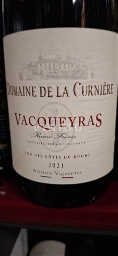 Valle del Rodano Vacqueyras Domaine La Curnière Vacqueyras 2021