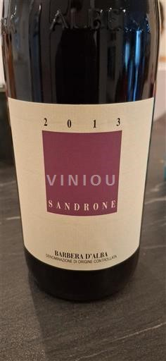 Piemonte Barbera d'Alba Sandrone 2013