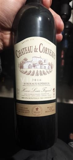 Bordeaux Bordeaux supérieur Château Cornemps 2016