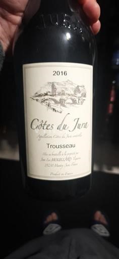 Jura Côtes-du-jura Mouillard Trousseau 2016