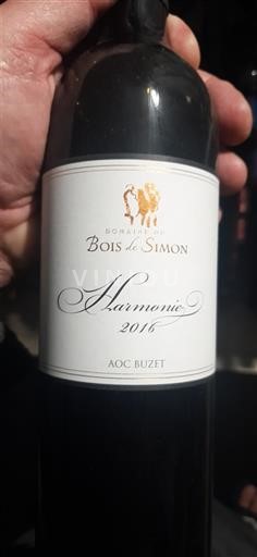 Jugozahod Buzet Domaine Bois de Simon Harmonie 2016