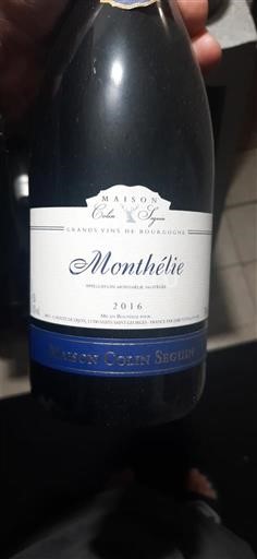 Borgonha Monthélie Maison Colin Seguin 2016