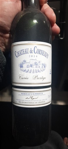 Bordeaux Bordeaux supérieur Château Cornemps Prestige 2014