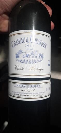 Bordeaux Bordeaux supérieur Château Cornemps Prestige 2014