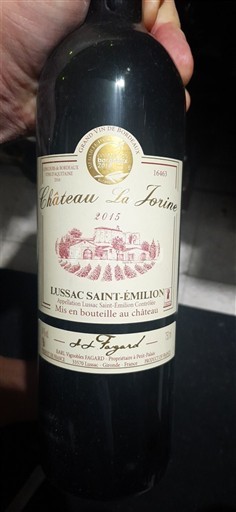 Bordeaux Lussac-saint-émilion Château La Jorine 2015