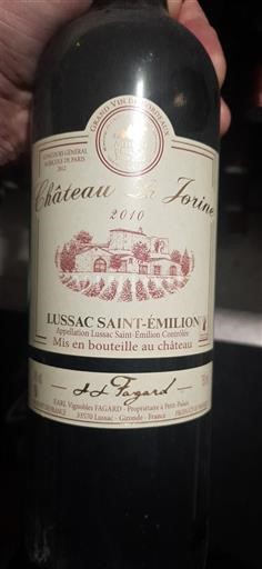 Bordeaux Lussac-saint-émilion Château La Jorine 2010