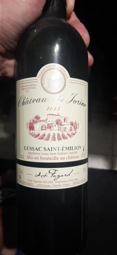 Bordeaux Lussac-saint-émilion Château La Jorine 2013