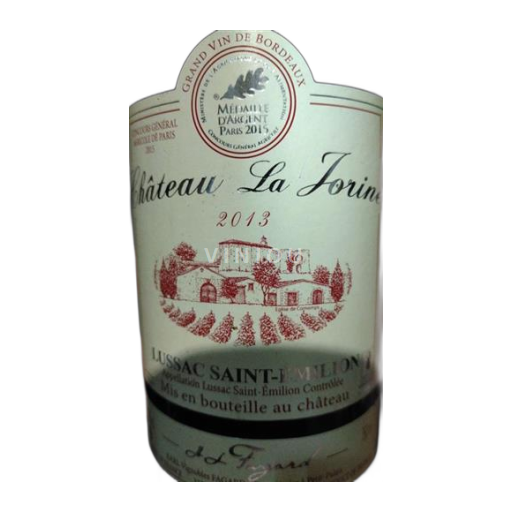 Bordeaux Lussac-saint-émilion Château La Jorine 2013